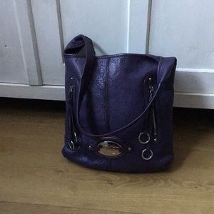 B.Makowsky pebble leather handbag